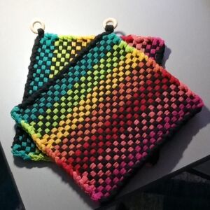 Handmade Ombre Potholder Set